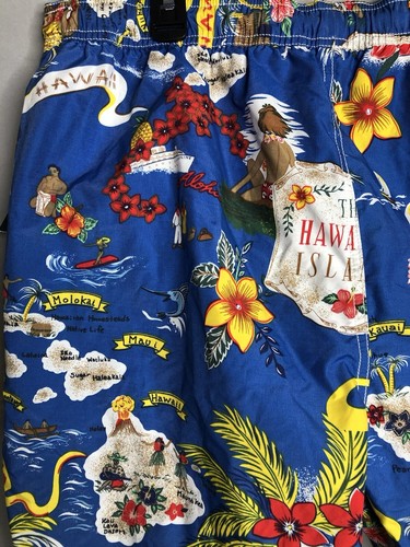 Tommy Hilfiger Neu mit Etikett Badehose Shorts Erwachsene Gr. XL Hawaii Hula Mädchen Blumen - Bild 12 von 19
