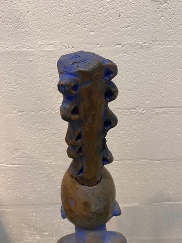 GRANDE STATUE TOTEM DU VANUATU appelee L'HOMME BLEU - Bild 7 von 11