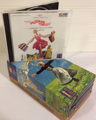 The Sound of Music Soundtrack Lot / Golden Anniversary VHS/bonus Cassette & CD  - Picture 1 of 12