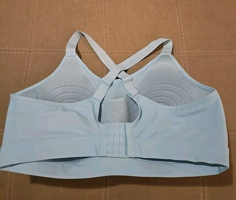 Sujetador deportivo de compresión Under Armour Crossback azul aguamarina para mujer talla grande 3X NUEVO Foto 2 de 4