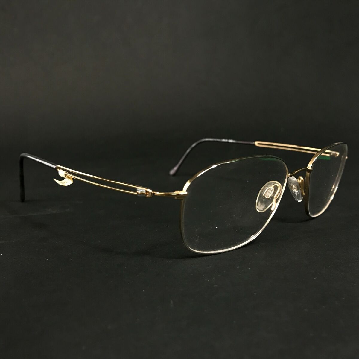 Silhouette Eyeglasses Frames M7420 /80 V6055 Gold Round Full Silhouette Eyeglasses Frames M7420 /80 V6055 Gold Round Full