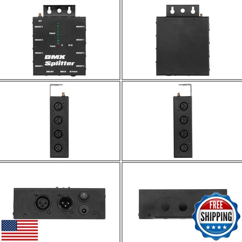 8-Channel Wireless DMX 512 Signal Amplifier,XLR DMX Splitter,3-Pin Output DMX - Picture 5 of 5