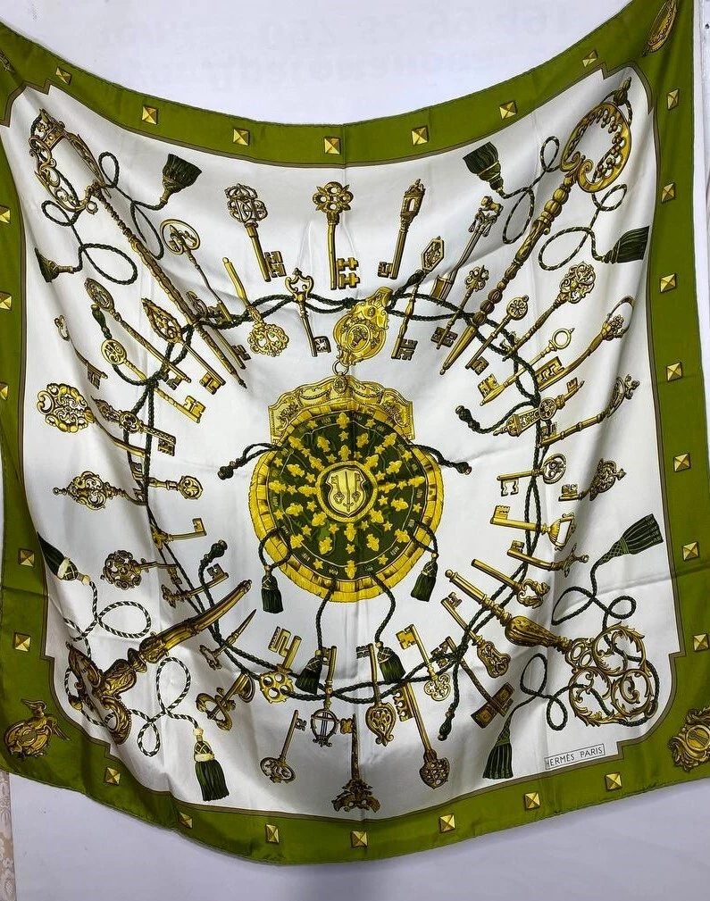 VINTAGE HERM S HERMES PARIS SILK SCARF LES CLES THE KEYS ORIGINAL