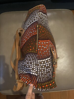 House Of Takura Sackpack In African Print x Leather Luxury  display picture 1