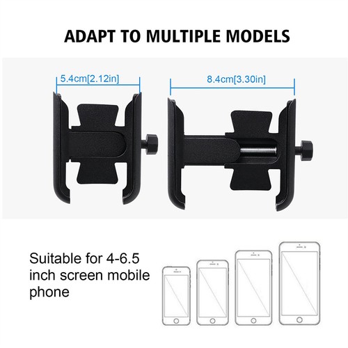Support de téléphone portable en aluminium vélo et moto support de téléphone portable support smartphone 360° - Photo 5/7