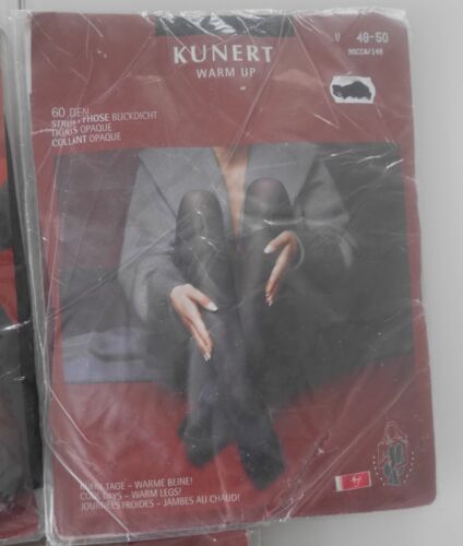 NEU sonstiges: DREI KUNERT WARM UP STRUMPFHOSEN 60 DEN! XL! Braun + Blau - Picture 3 of 5