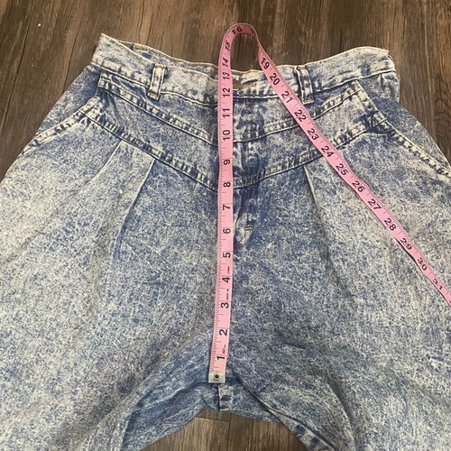 VTG 80s Cherokee Mom Jeans Women’s 13 Tapered Acid Wash Pleated High Waisted - Picture 4 of 9