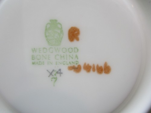 WEDGWOOD WILD OATS - BONE - CUP & SAUCER - 2" x 4 1/8" 0605C - Picture 3 of 3