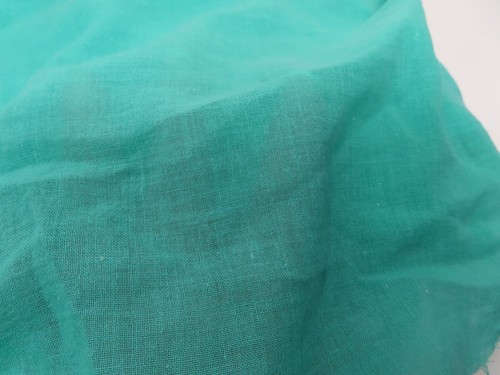 Estate Fabric Lot Lightweight Green Textured Fabric 44" by 64" Plus Extra