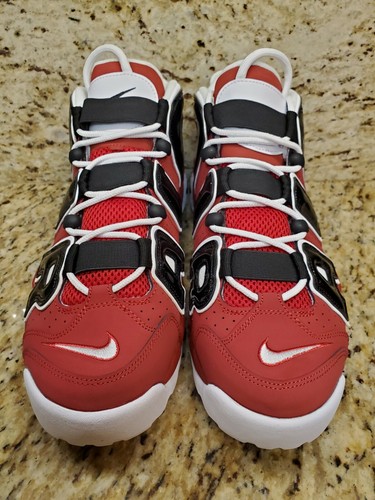 Nike Air More Uptempo SIZE 11 Men's Bulls Pippen 921948-600 Chicago Red Black  - Picture 3 of 12