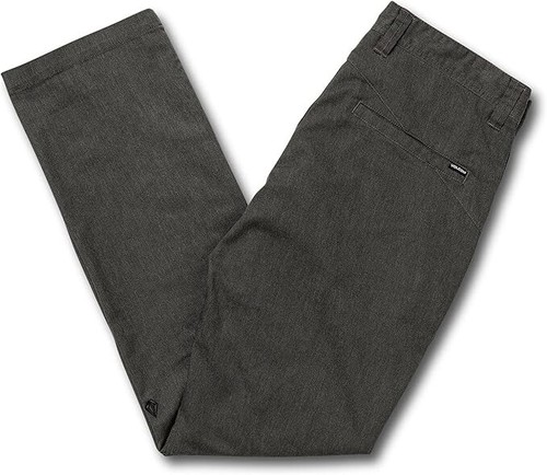 Volcom Frickin Modern Stretch Chino Pants 16" Leg Opening Charcoal HTHR A1111601 - Picture 3 of 8