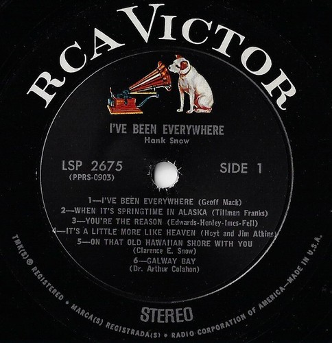HANK SNOW i've been everywhere U.S. RCA LP LSP-2675 LP_orig 1963 - Picture 3 of 4