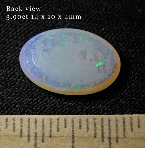 LIGHTNING RIDGE SOLID OPAL GEM BRILLIANT FLURO GREEN BLUE COLOURS 3.90ct - Picture 6 of 6