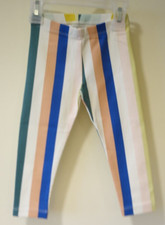 NWT Tea Collection Multi Stripe Leggings Girl's Size 18-24 Month
