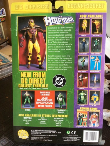 JLA HOURMAN AMAZING ANDROIDS ACTION FIGURE DC DIRECT 2000 NOC - Picture 2 of 2