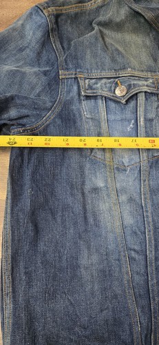 True Religion JIMMY Western Jean Jacket 3XL Embroidered Indian M24T73V40 NWT - Picture 13 of 14