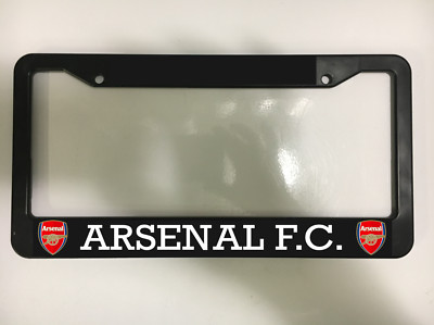 Arsenal F.C. Soccer Club f√∫tbol Football Black License Plate Frame