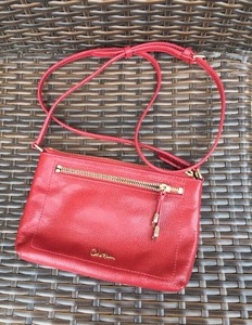 Cole-Haan-Red-Leather-Crossbody-Bag-EUC