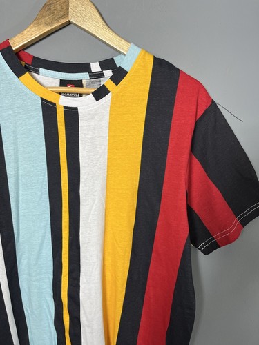 Vintage Y2K SOUTHPOLE Mens L Short Sleeve Striped Crewneck T-Shirt NWT/NEW - Picture 2 of 6