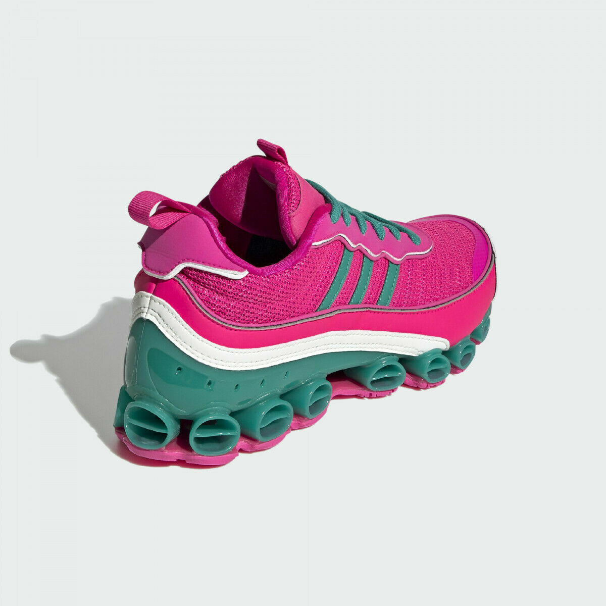 Adidas Originals Microbounce T1 Women Shoes, Pink/Green/White, EF4886 Size 7 NEW image 2