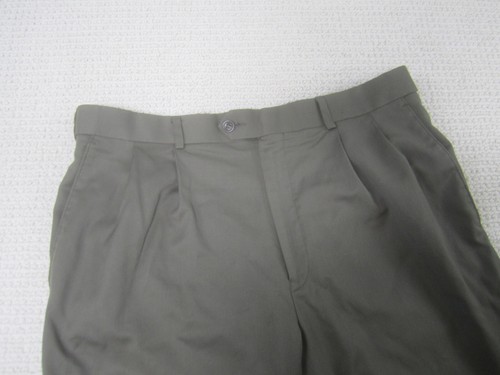 Pantalone Club Room Uomo 36 Verde Gamba Dritta Abito Casual 100% Lana 36x32 - Foto 4 di 11