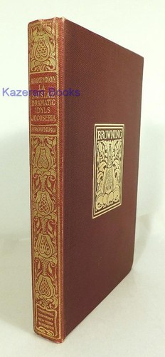 Antique Poetry Verse Book Robert Browning Agamemnon Of Aeschylus La Saisiaz &c - Picture 5 of 15