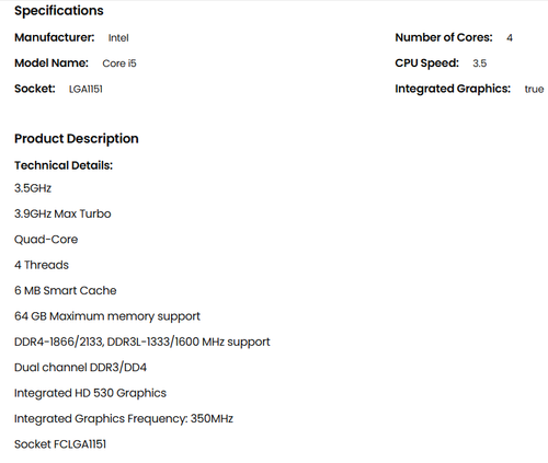 Best core i5 - LGA1151 Processors At BEST PRICES - - Picture 7 of 17