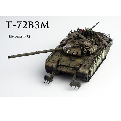88MODLE 1/72 Russian T-72B3M Tank Model Battle Damaged w/Canopy Model Toy - Picture 6 of 16