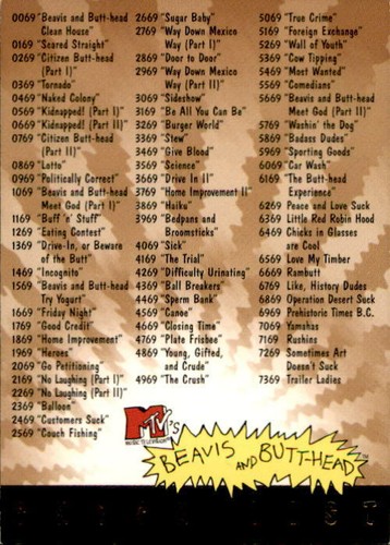 1994 Fleer Ultra Beavis and Butt-Head Trading Card YOU PICK MTV Animated  - Picture 300 of 301