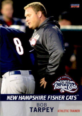 2015 New Hampshire Fisher Cats Choice #30 Bob Tarpey Trainer Baseball Card