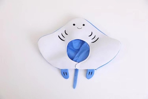 Men Women Manta Ray Cosplay Headgear Halloween Party Decoration Fish Funny Hat - Picture 8 of 9