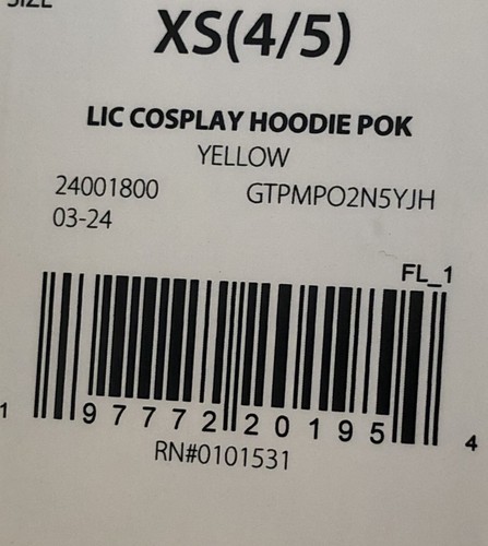 Pokemon Boys' Pikachu Zip-Up Jacket Hoodie Fleece Hooded Sweatshirt XS (4/5) - Picture 9 of 9