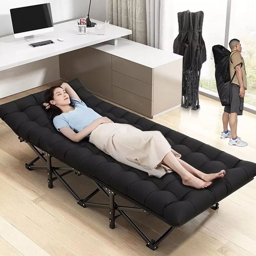 190cm Feldbett Campingbett Bett LiegeGästebett Klappbett Faltbett Liege Matratze - Bild 1 von 18