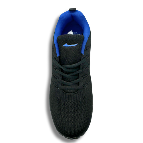 Men's Lightweight All-Day Comfort Athletic Sneakers Black/Blue - Picture 2 of 5