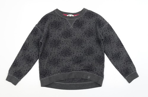 Boden Womens Grey Crew Neck Cotton Blend Jumper Size XS