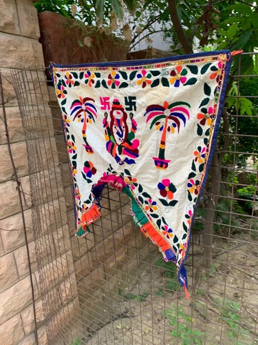 Handmade Ganesha Toran Door Topper Wall Hanging Valance Tapestry Home Decoration - Picture 14 of 17