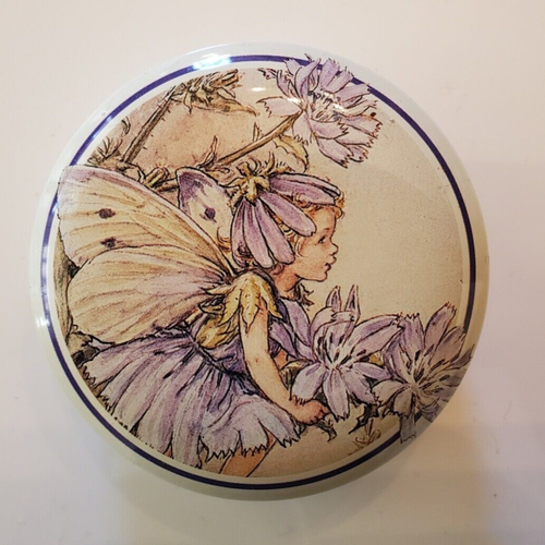 Flower Fairies The Estate Of CMB 1995 Elite Gift Tin Made in U.K. 2.5" Diameter - Picture 2 of 6