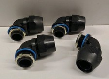 LOT OF (4) NEW OLD STOCK! THOMAS & BETTS 1" 90 DEG LIQUID TIGHT ELBOWS FNMC-B-1