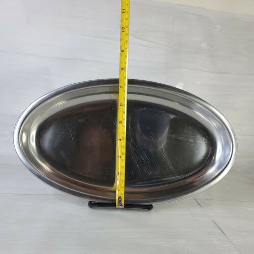 Gense 18 Sweden Stainless Plate Tray Platters 13-1/2” x 7-1/5" - Picture 3 of 5