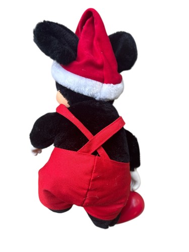 VINTAGE WALT DISNEY MICKEY MOUSE PLÜSCH VON APPLAUSE 12 ZOLL Antik Selten Weihnachten - Bild 3 von 5