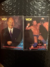 WCW Topps Trading Card Lot Gene Okerlund Rowdy Roddy Piper Set *WWF WWE ECW TNA