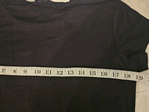 NWT Vtg Bebe Logo T-Shirt Size L Black Rhinestone Glitter Graphic Tee Y2K Style - Picture 7 of 9