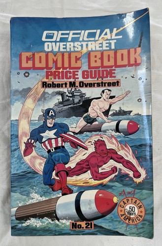 Official Overstreet Comic Book Price Guide 1991 No 21 Paperback Captain America - Picture 1 of 5