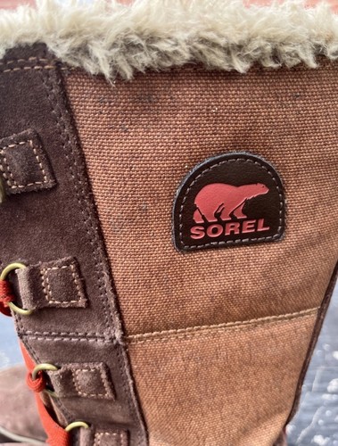 Botas Sorel Tivoli Marrón Polar Altas Invierno Nieve Para Mujer NL2094-256 Talla 7.5 - Imagen 3 de 8