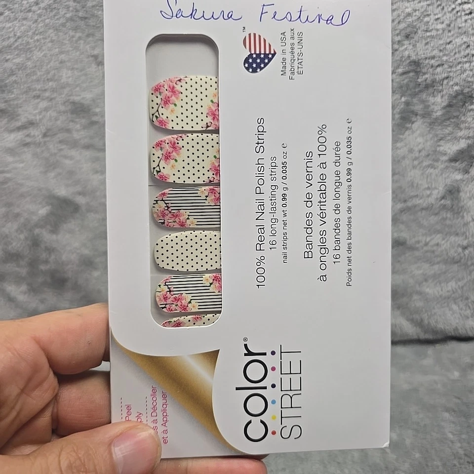 Lote de 7 Tiras de Esmalte de Uñas Color Calle Real Patrones Florales Escamas Margarita Foto 4 de 4