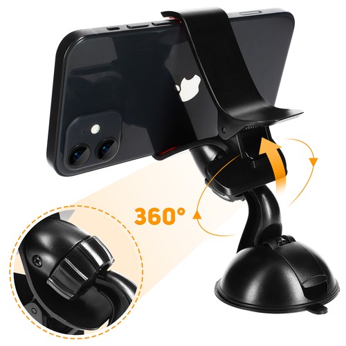 Support Voiture Universel Rotatif pour Smartphone - Fixation à ventouse - Photo 5 sur 6