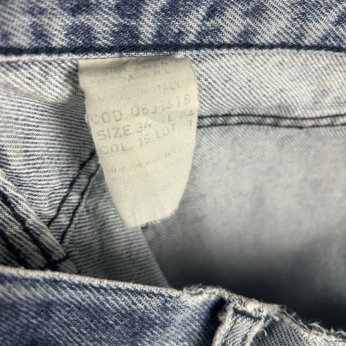 Vintage Giorgio Armani Designer Jeans Pants 90s Blue Wash Men's 34 Button Fly - Picture 11 of 24
