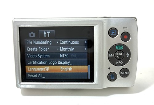 Canon IXY 180 PowerShot ELPH 180 20MP Silver Digital Camera Japan [Excellent+5] - Picture 15 of 17