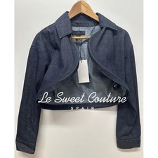 ZARA WOMAN NWT FW25 ZW COLLECTION DENIM BOLERO JACKET BLUE 0340/243/407