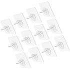  12 Stück Trennwand-Stützklammern, nagelfreie Regalklammern, Regalstützenhalter